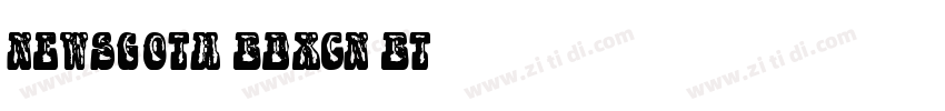 NewsGoth BdXCn BT字体转换
